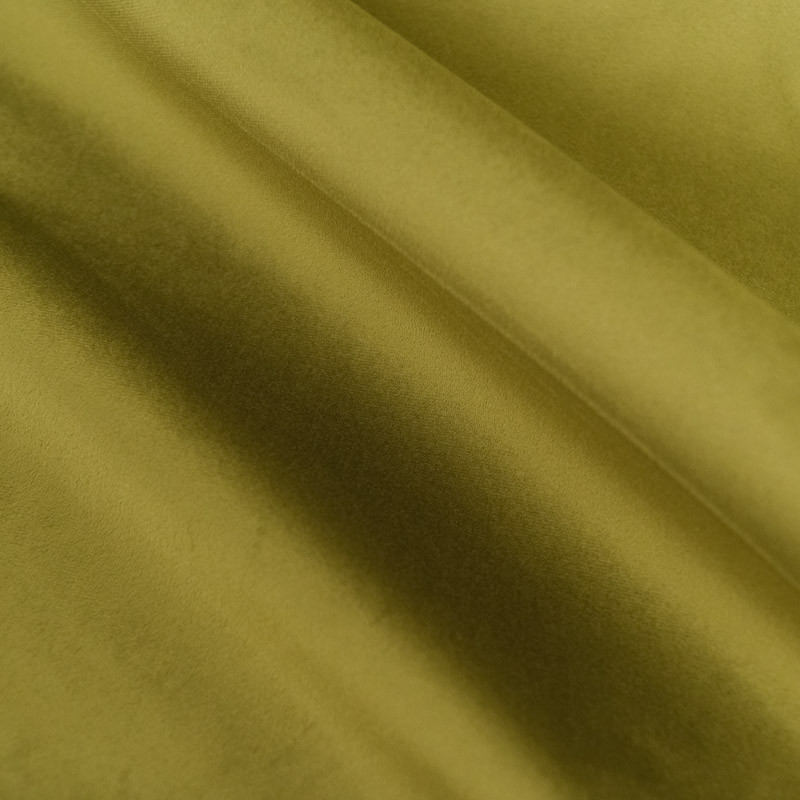 Velours Lisse Epais Vert Olive - Maison Klem